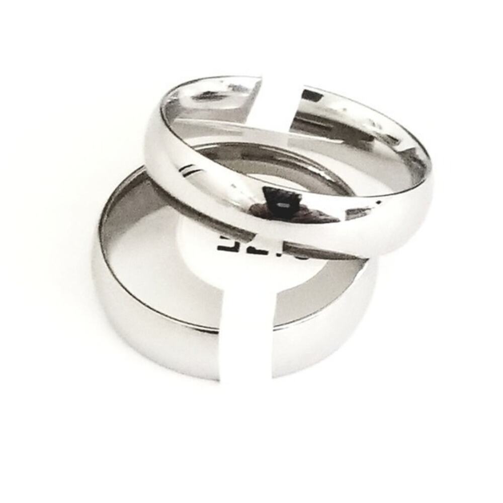 NEW silver 319L stainless steel ring size 13 band men women